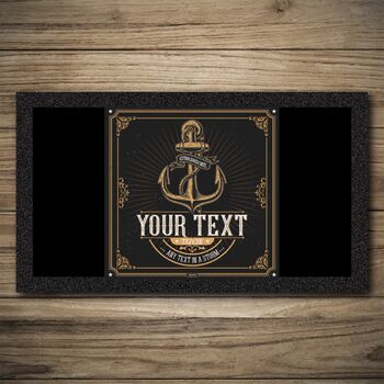 Anchor Inn Personalised Bar Runner And Coasters, 2 of 8