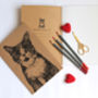 A5 Cat Lovers Notebook Blank Journal With Plain Pages, thumbnail 3 of 6