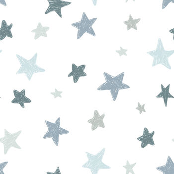 Grey And Blue Star Lampshade, 5 of 5
