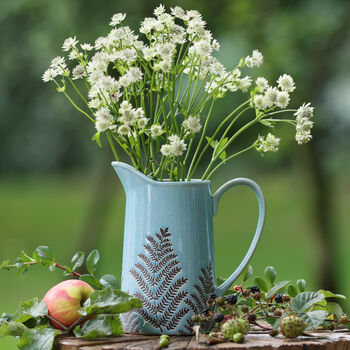 Personalised Crackle Fern Ceramic Vase, 3 of 6