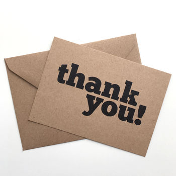 Set Of 12 Thank You Postcard Note Cards, 3 of 8