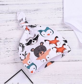 Fox Three Piece Baby Todler Outfit, 3 of 6