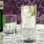 Personalised 'Gin O Clock' Etched Glass, thumbnail 3 of 3