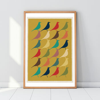 Mid Century Modern Eames Bird Geometric Art Print, 2 of 2