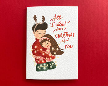 Christmas Card For Boyfriend Girlfriend Husband Wife, 2 of 8