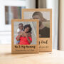 Personalised Wood Photo Block With Message, thumbnail 3 of 3