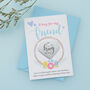 Personalised Little Hug Token Floral Card For Friend, thumbnail 1 of 6