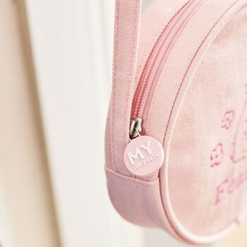 Personalised Flopsy Bunny Pink Handbag, 3 of 4