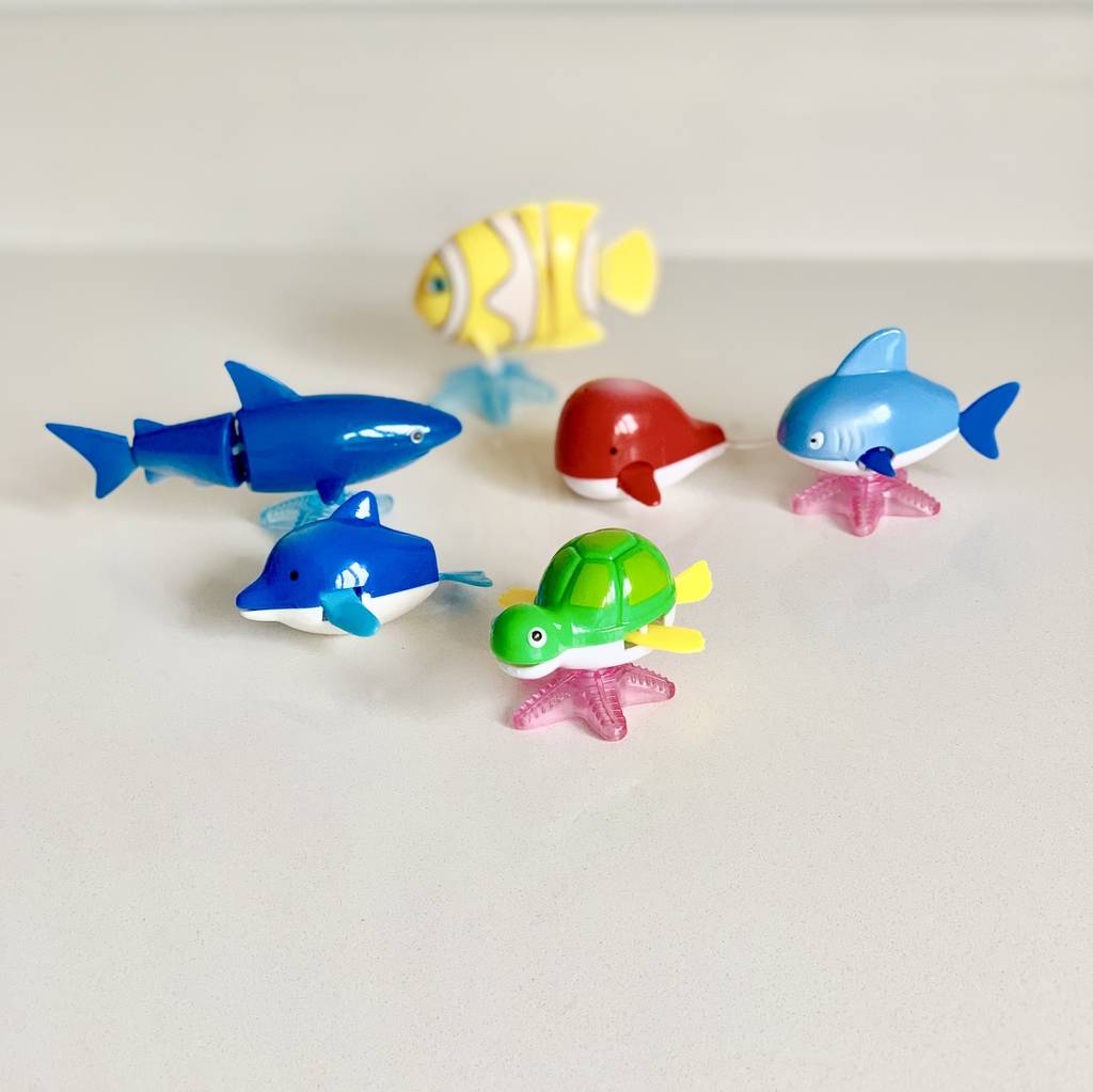 mini wind up bath toys assorted sea creatures by little baby company ...