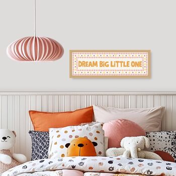 Framed Panoramic Dream Big Little One Print, 11 of 12