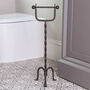 Vintage Twisted Standing Toilet Roll Holder, thumbnail 3 of 6
