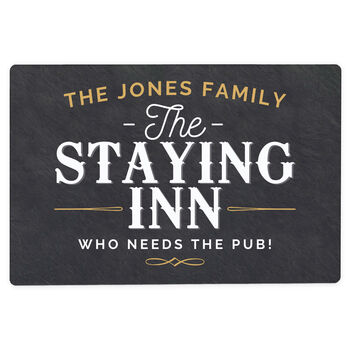 Personalised The Staying Inn Metal Sign, 4 of 4