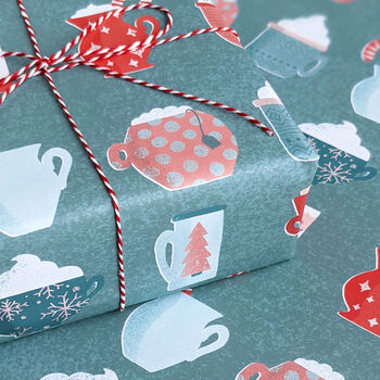 Christmas Mugs Wrapping Paper, 2 of 5