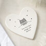 House Ceramic 'Love Lives Here..' Coaster, thumbnail 1 of 4