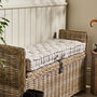 Vintage Striped Long Bench Pad Cushion, thumbnail 3 of 4