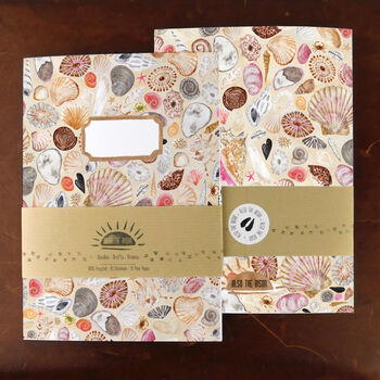 Conchae Sea Shell Print A5 Notebook, 4 of 10