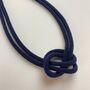 Fair Trade Handmade Glass Bead Knot Tube Necklace 55cm, thumbnail 8 of 12