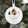 Custom First Christmas In New Home Ceramic Ornament, thumbnail 2 of 7