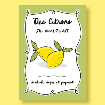Des Citrons S'il Vous Plait, Lemons Please Print, 4 of 7