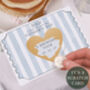 Personalised Father's Day Blue Striped Gift Scratch Voucher, thumbnail 1 of 3