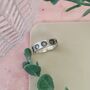 Seven Chakras Silver Band Ring Can Be Personalised, thumbnail 3 of 7