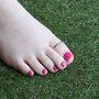 925 Silver Band Boho Slim Black Thumb Toe Ring, thumbnail 3 of 5
