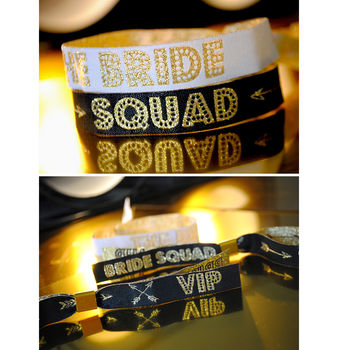 Bride Squad Bachelorette / Hen Party Wristbands, 4 of 12