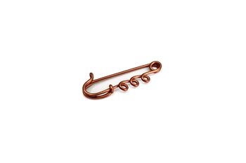Handmade Copper Safety Pin Brooch, 10 of 11