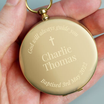 Personalised Christening Compass, 2 of 3