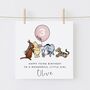 Personalised Winnie The Pooh + Friends Granddaughter 1st Birthday Card *Age Options, thumbnail 3 of 3