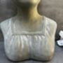 38cm Grey Female Bust Statue Elegant Lady Head Decor, thumbnail 9 of 12