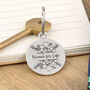 Friendship Gift Friends For Life Floral Keyring, thumbnail 1 of 5