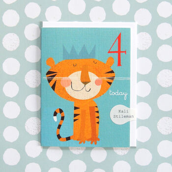 Mini Tiger 4th Birthday Card, 4 of 4