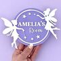 Fairy Personalised Children's Door Sign, thumbnail 1 of 4