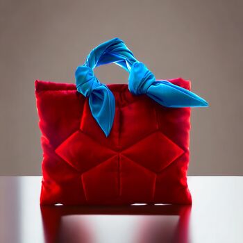 Red Small Tote Handbag Womens Gift, 2 of 5