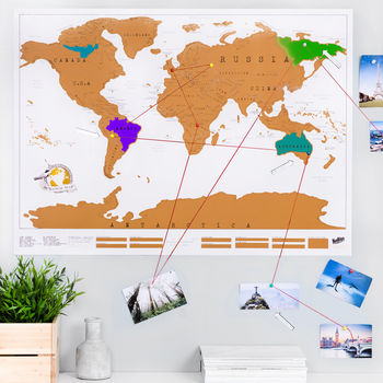 Scratch Off® 'Push Pin' World Map, 4 of 6