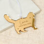 Cat Silhouette Christmas Decoration, thumbnail 1 of 4