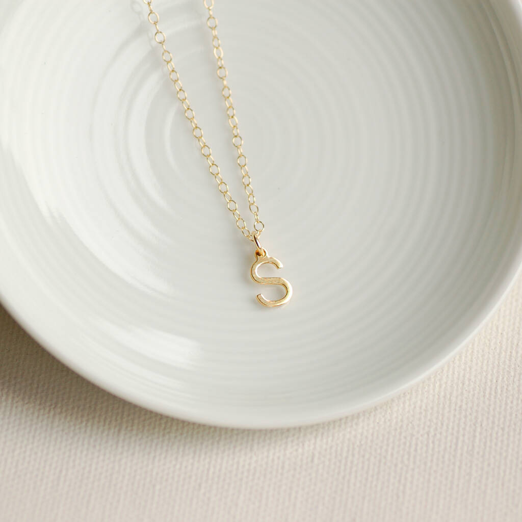 Solid 9ct Gold Initial Necklace, 1 of 5