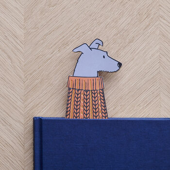 Lurcher Dog Bookmark Personalisation Available, 3 of 11