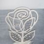 Personalised 3D Wood Cut Out Rose Card, thumbnail 2 of 3