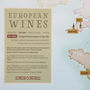 Scratch Off European Wine Print, thumbnail 6 of 6