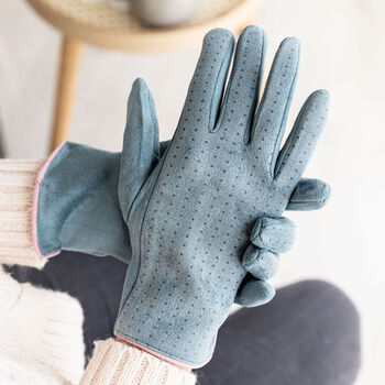 Pastel Suede Gloves, 2 of 9