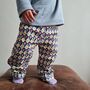 Baby And Toddler Trousers With Art Deco Design, thumbnail 1 of 4