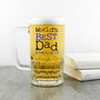 Personalised World's Best Dad Glass Tankard, thumbnail 2 of 5