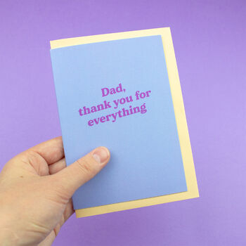 Thank You Dad Card, 2 of 2