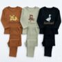 Safari Kids Personalised Pyjama Loungewear Set |, thumbnail 1 of 7