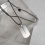 Engravable Grade Two Titanium Dog Tag Pendant With Optional Chain, thumbnail 6 of 8