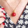 Gold Vermeil Ball Necklace, thumbnail 2 of 7