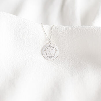 Sunburst Necklace In Sterling Silver, 2 of 9