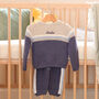 Personalised Blue Knitted Two Piece Baby Clothes, thumbnail 7 of 12